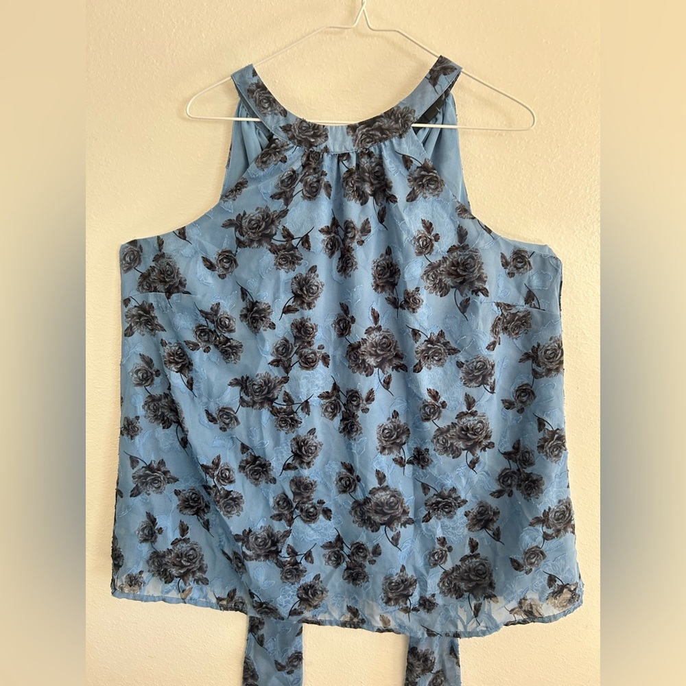 Torrid Blue Floral Halter Top